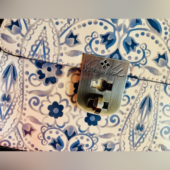 PATRICIA NASH 🦋 Chauny Leather Satchel white Italian Folklore collection. NWT - Picture 10 of 16